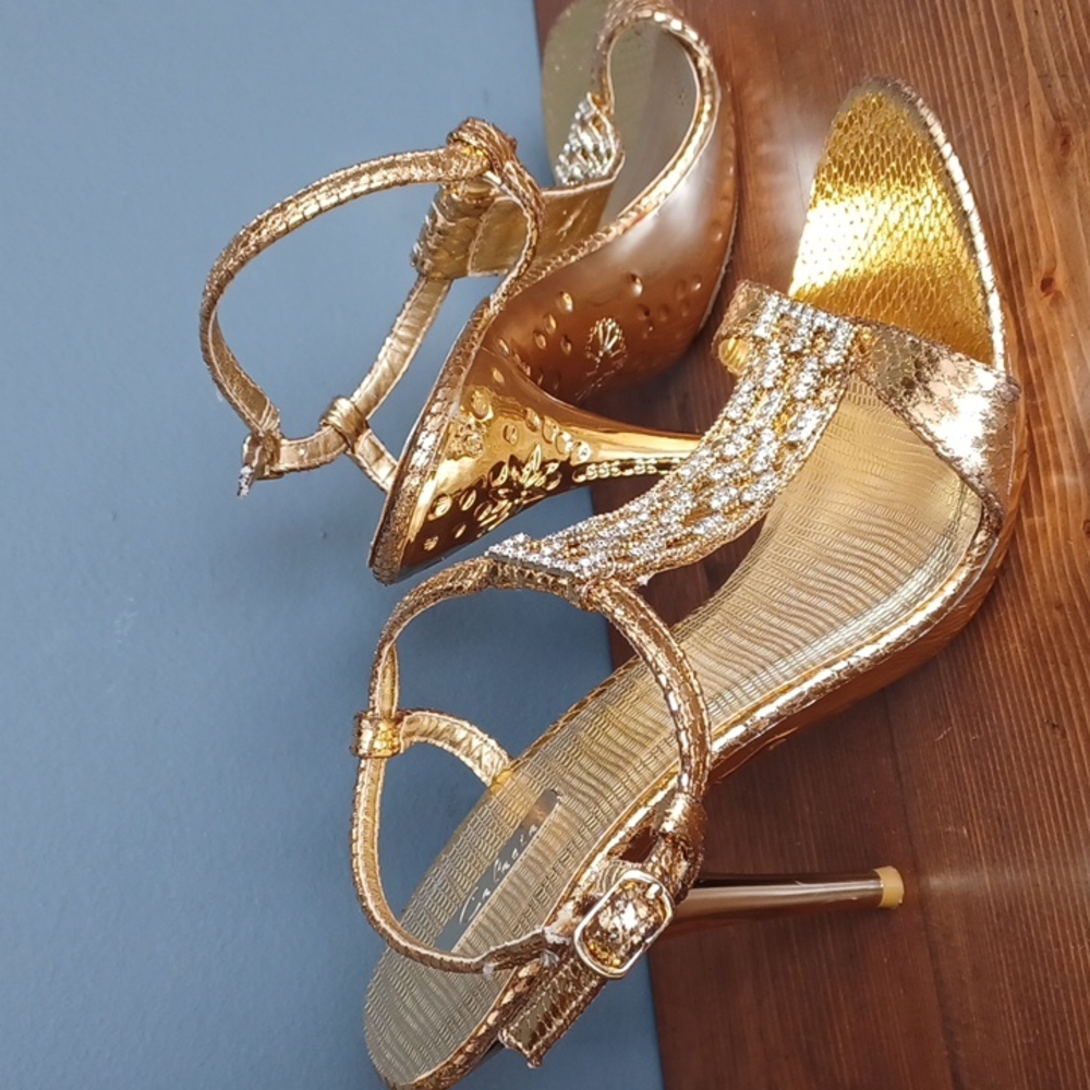 Celeste gold sexy heels